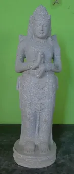 Standing Dewi Sri, “Turning of the Wheel”, 80cm Height, Riverstone, Stone Dewi Sri 